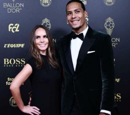 Jennifer Fo Sieeuw brother Virgil van Dijk and sister-in-law in an event.